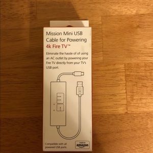 cable for powering 4K Fire TV -NWT